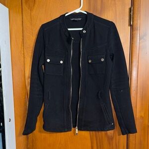Armani Exchange Black Military-Style Utility Jacket